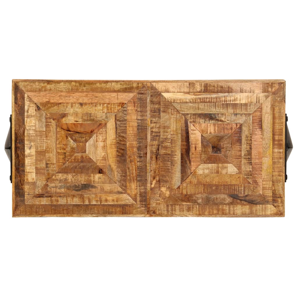 vidaXL Mesa consola de madera maciza de mango 80x40x75 cm