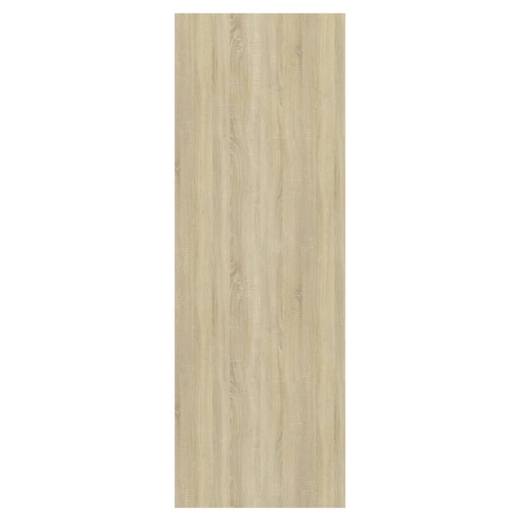 vidaXL Mueble de pared para TV madera contrachapada roble 37x37x72 cm