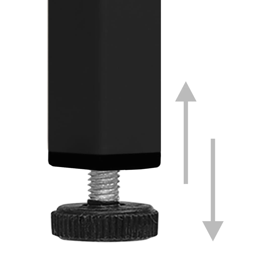 vidaXL Armario de cajones de acero negro 80x35x101,5 cm