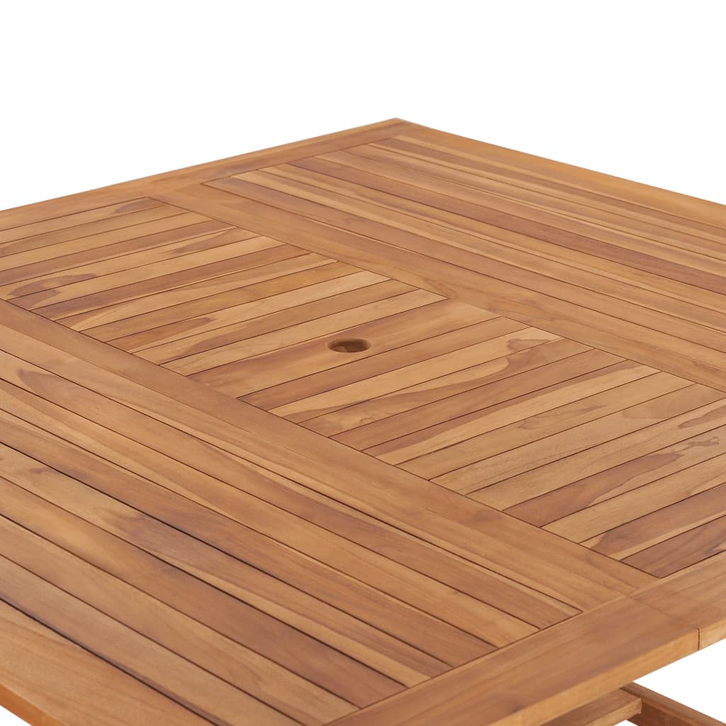vidaXL Mesa de jardín de madera maciza de teca 150x150x76 cm