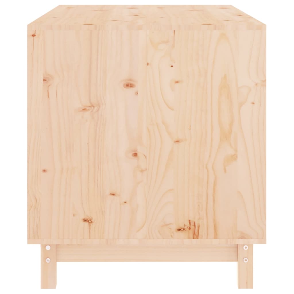 vidaXL Caseta para perros madera maciza de pino 90x60x67 cm