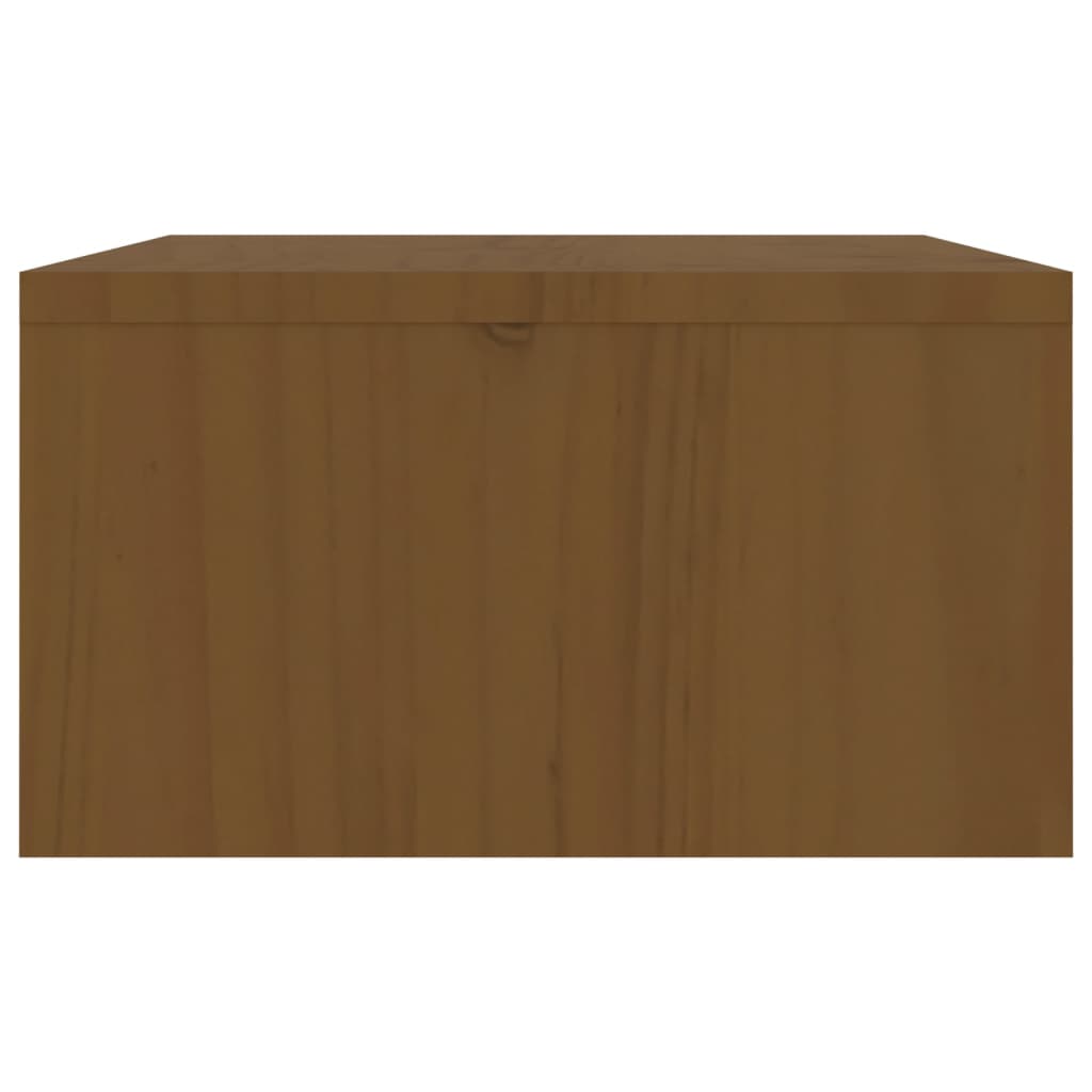 vidaXL Soporte de monitor madera maciza pino marrón miel 100x27x15 cm