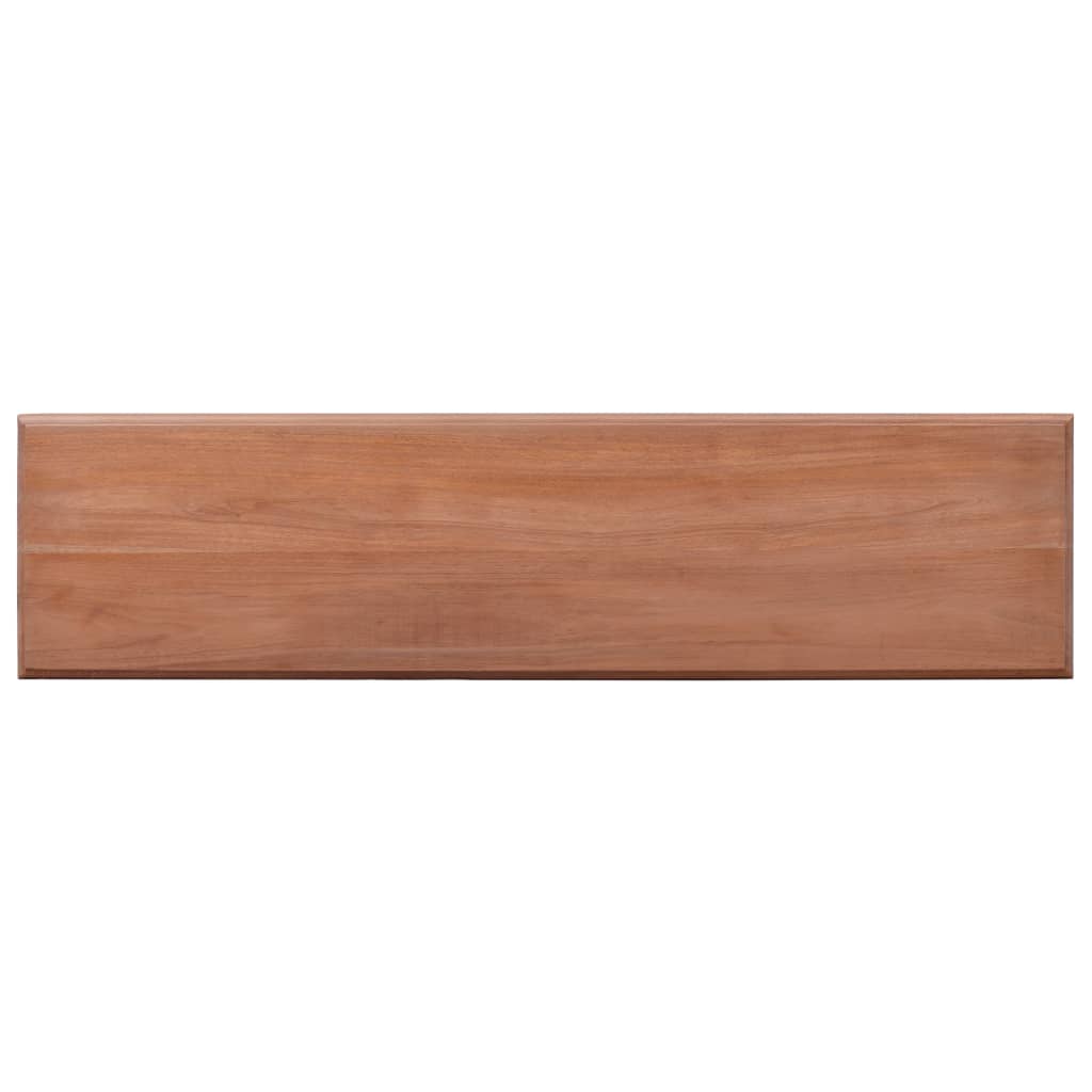 vidaXL Mesa consola de madera maciza de caoba 120 cm