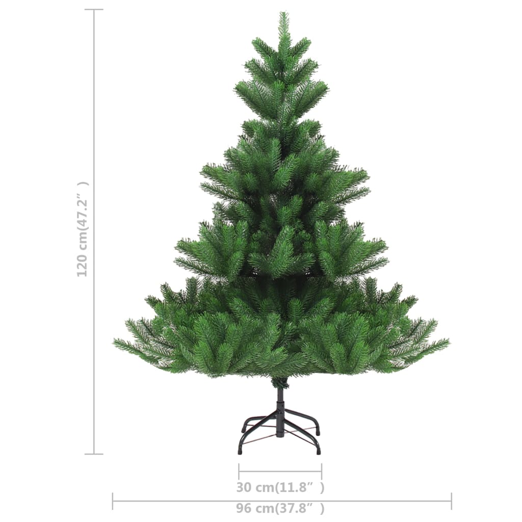 vidaXL Árbol de Navidad artificial abeto Nordmann verde 120 cm
