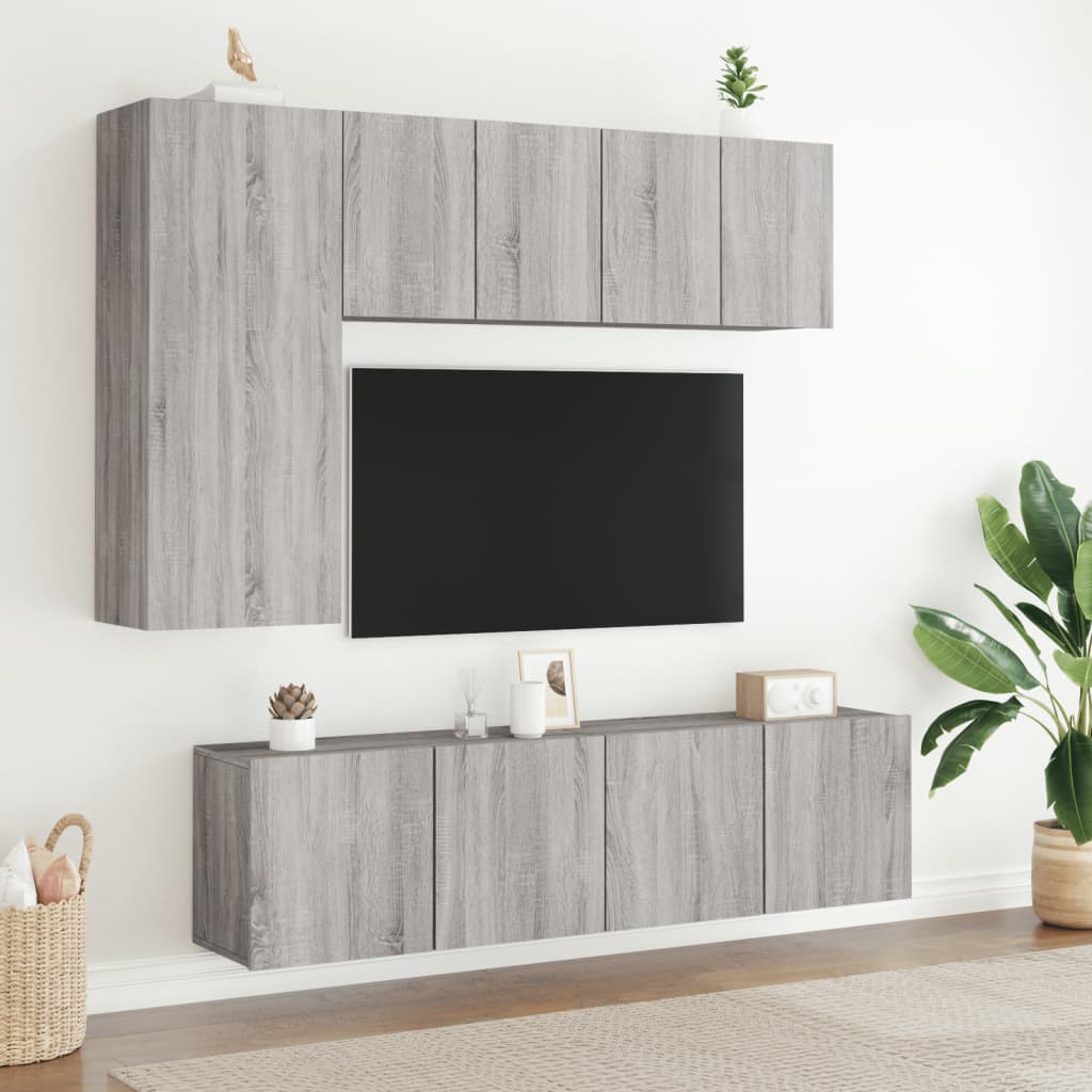 vidaXL Mueble para TV de pared gris Sonoma 60x30x41 cm