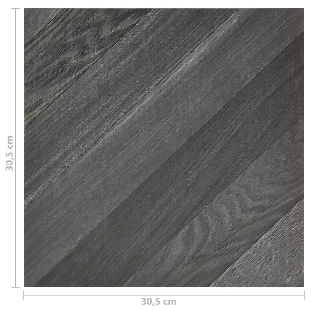 vidaXL Lamas para suelo autoadhesivas 55 uds PVC 5,11 m² gris rayas
