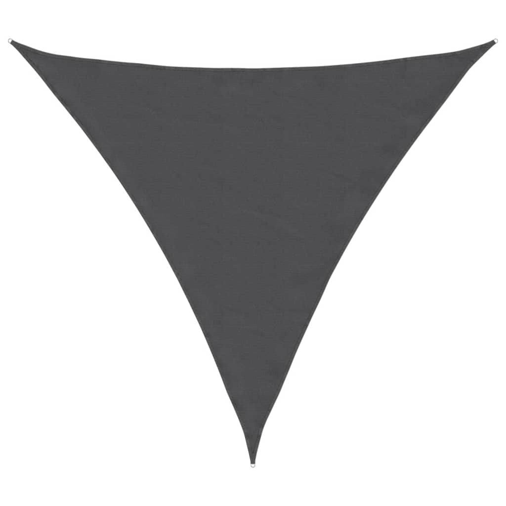 vidaXL Toldo vela triangular tela Oxford gris antracita 4,5x4,5x4,5 m