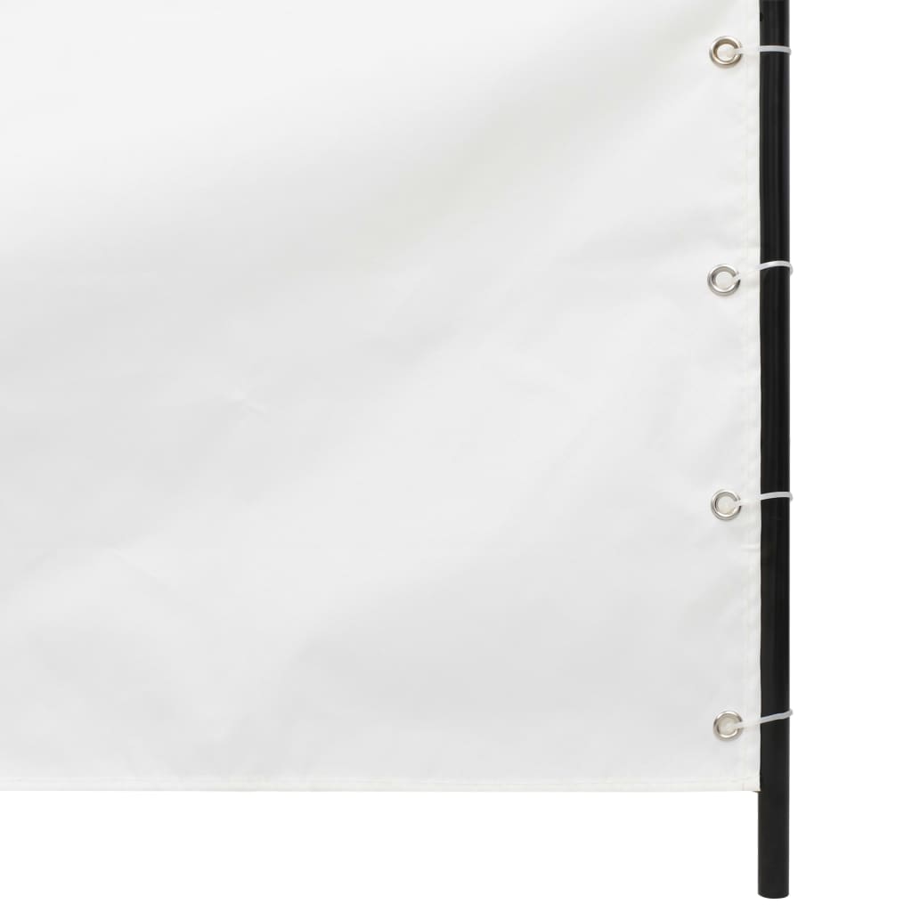 vidaXL Toldo vertical tela oxford blanco 140x240 cm