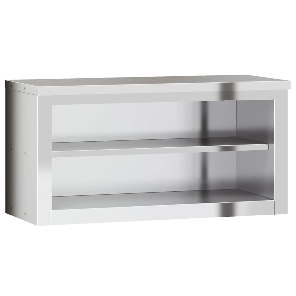 Mesa De Trabajo Para Cocina De Acero Inoxidable 110x30x150 Cm - Con Ruedas Y Estantes, Ideal Para Restaurantes Y Bares