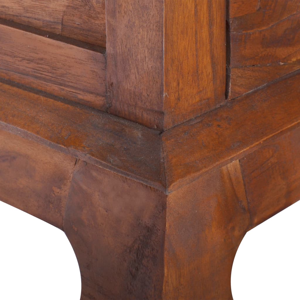 vidaXL Mesa de centro de madera maciza de teca 80x50x40 cm