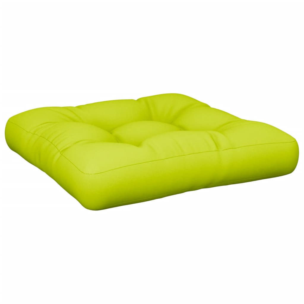 vidaXL Cojín para sofá de palets de tela verde claro 58x58x10 cm
