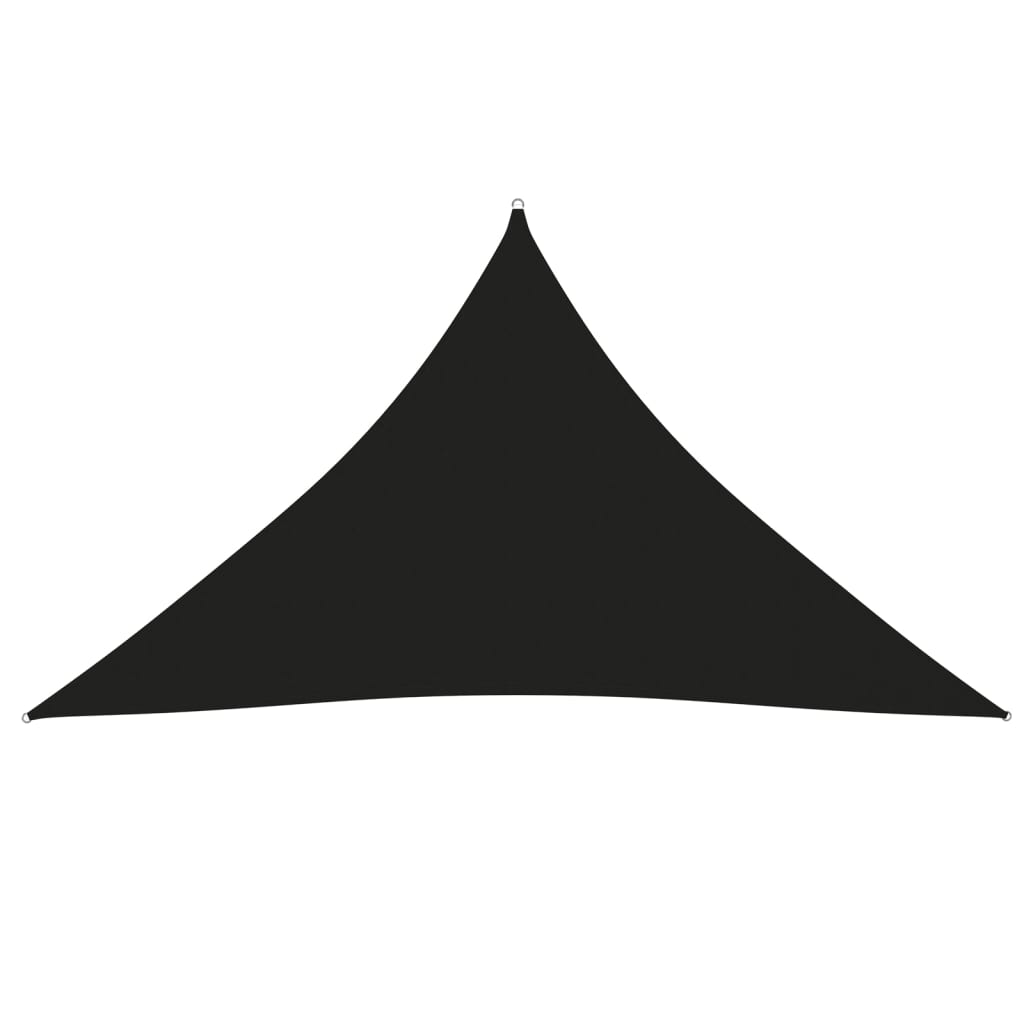 vidaXL Toldo de vela triangular tela Oxford negro 3x3x4,24 m