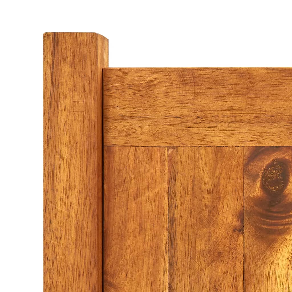 vidaXL Arriate de madera de acacia 200x50x25 cm
