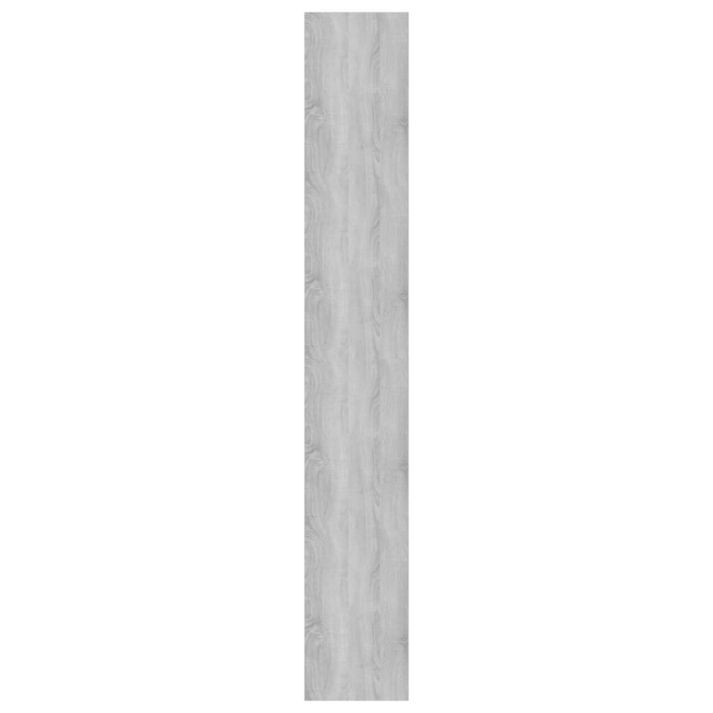vidaXL Estantería madera contrachapada gris Sonoma 100x30x198 cm