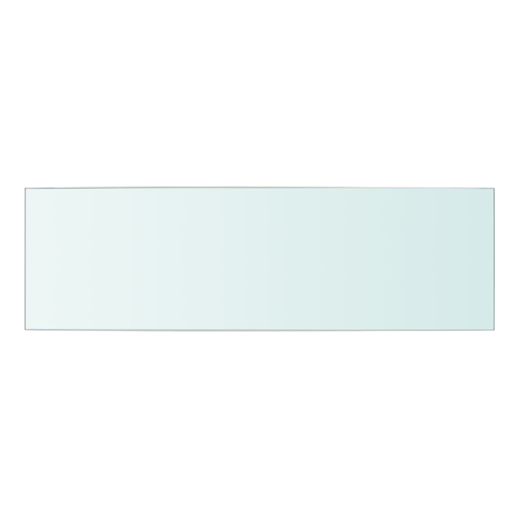 vidaXL Panel de estante vidrio claro 50x15 cm