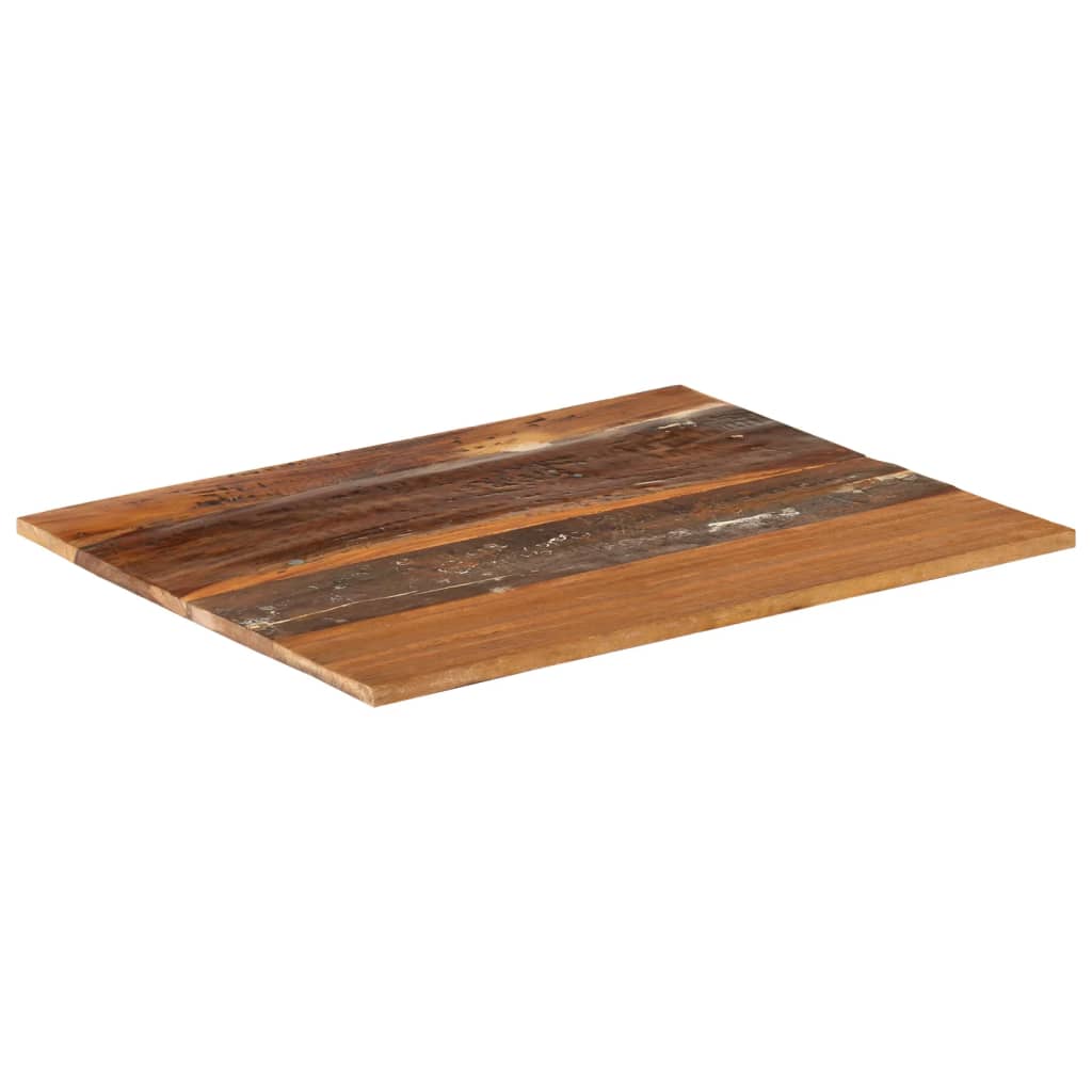 vidaXL Tablero de mesa madera maciza reciclada 70x60x(1,5-1,6) cm