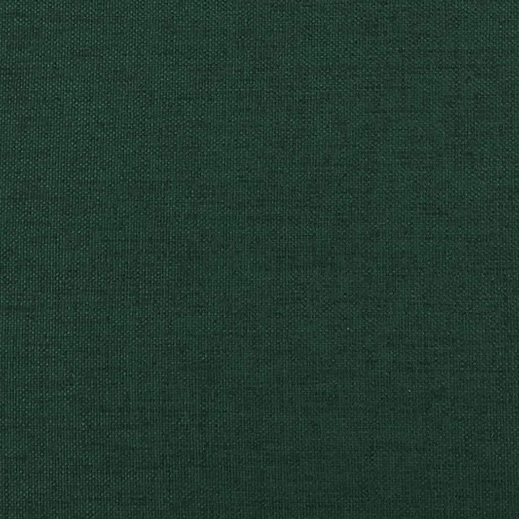 vidaXL Reposapiés de tela verde oscuro 60x60x36 cm
