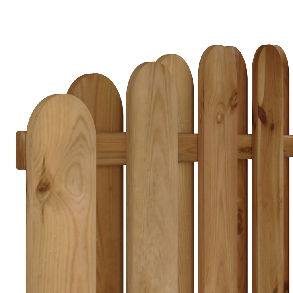 vidaXL Panel de valla de jardín de madera de pino 180x(165-180) cm