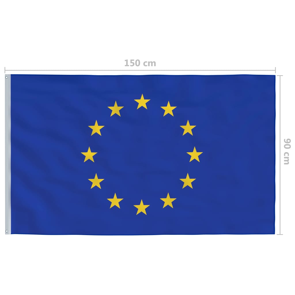 vidaXL Bandera de la Unión Europea 90x150 cm