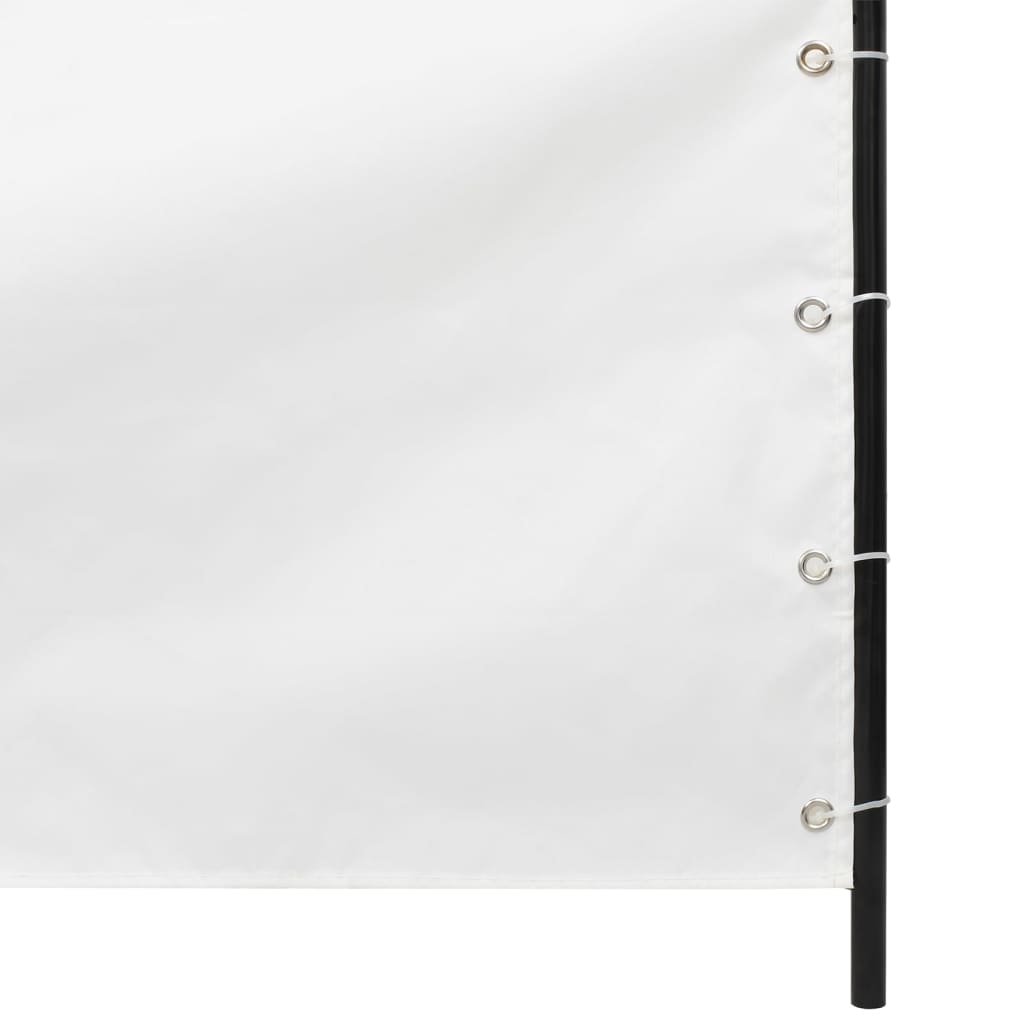 vidaXL Toldo pantalla para balcón tela oxford blanco 160x240 cm