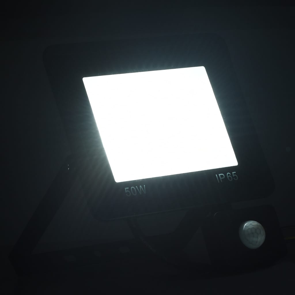 vidaXL Foco LED con sensor 50 W blanco frío