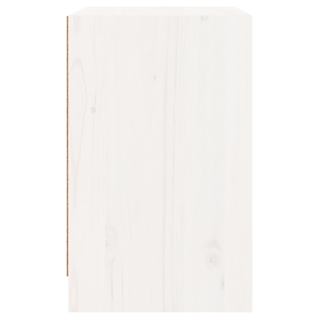 vidaXL Mesitas de noche 2 uds madera maciza pino blanco 40x31x50 cm