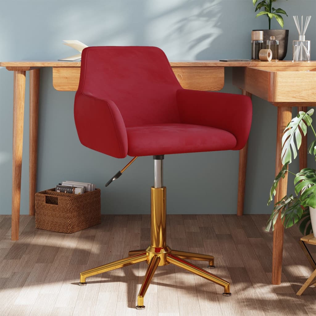 Silla De Oficina Giratoria Terciopelo Rosa - Ajustable En Altura, Reclinable, Respaldo Alto, Para Escritorio