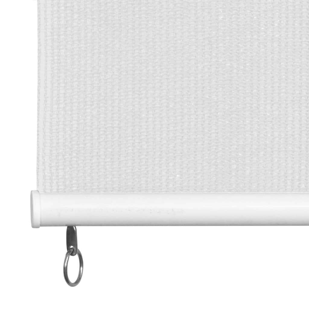 vidaXL Persiana enrollable de exterior HDPE blanca 60x140 cm