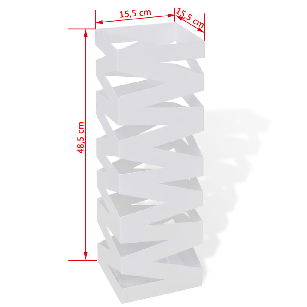 vidaXL Paragüero soporte para bastones de acero 48,5 cm