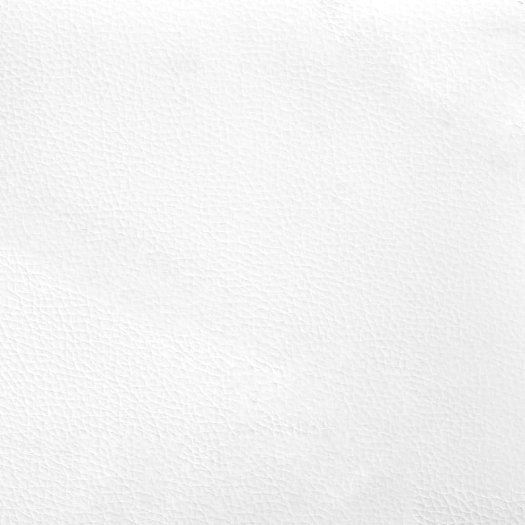 vidaXL Silla gaming giratoria reposapiés cuero sintético negro blanco