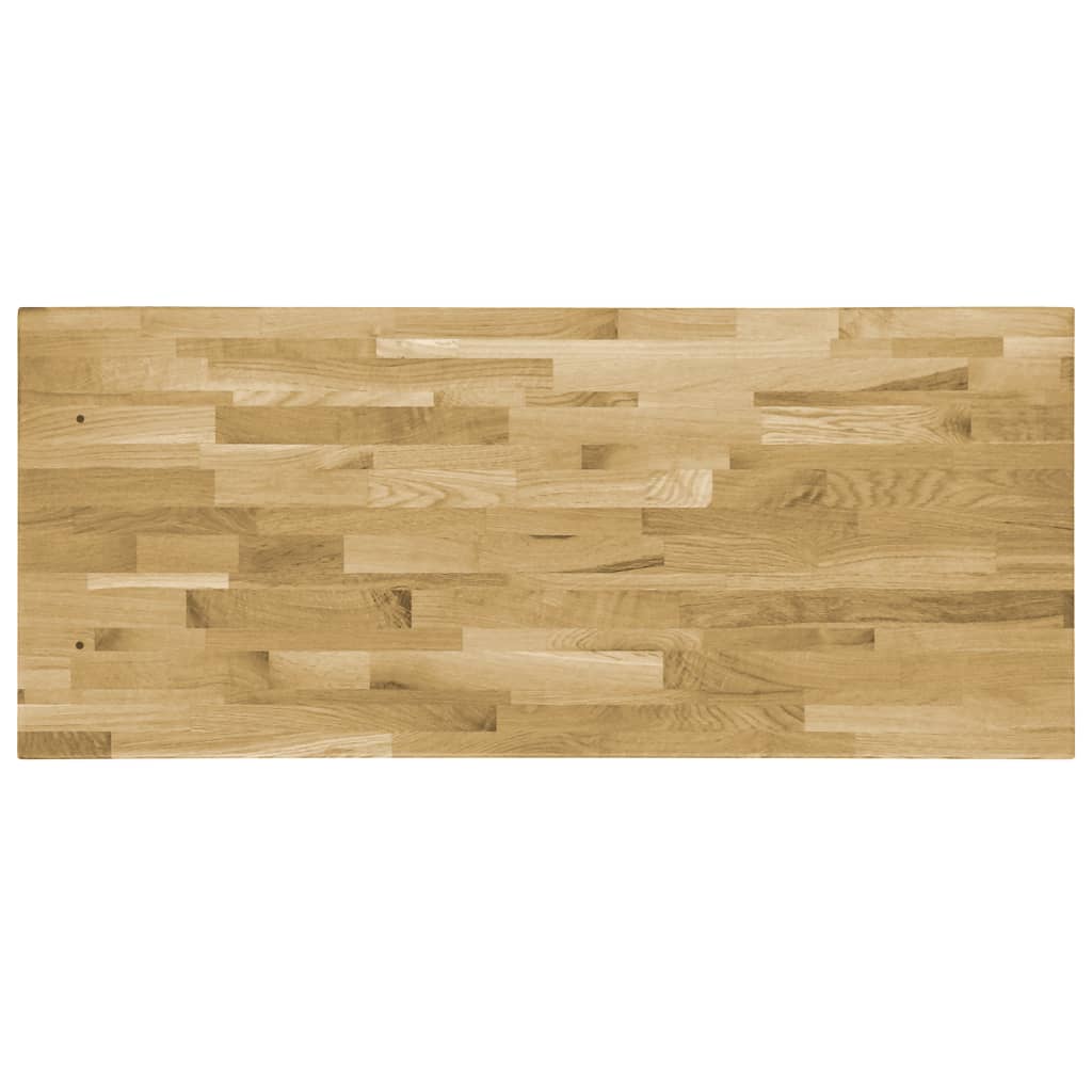 vidaXL Tablero de mesa rectangular madera maciza roble 44 mm 120x60 cm