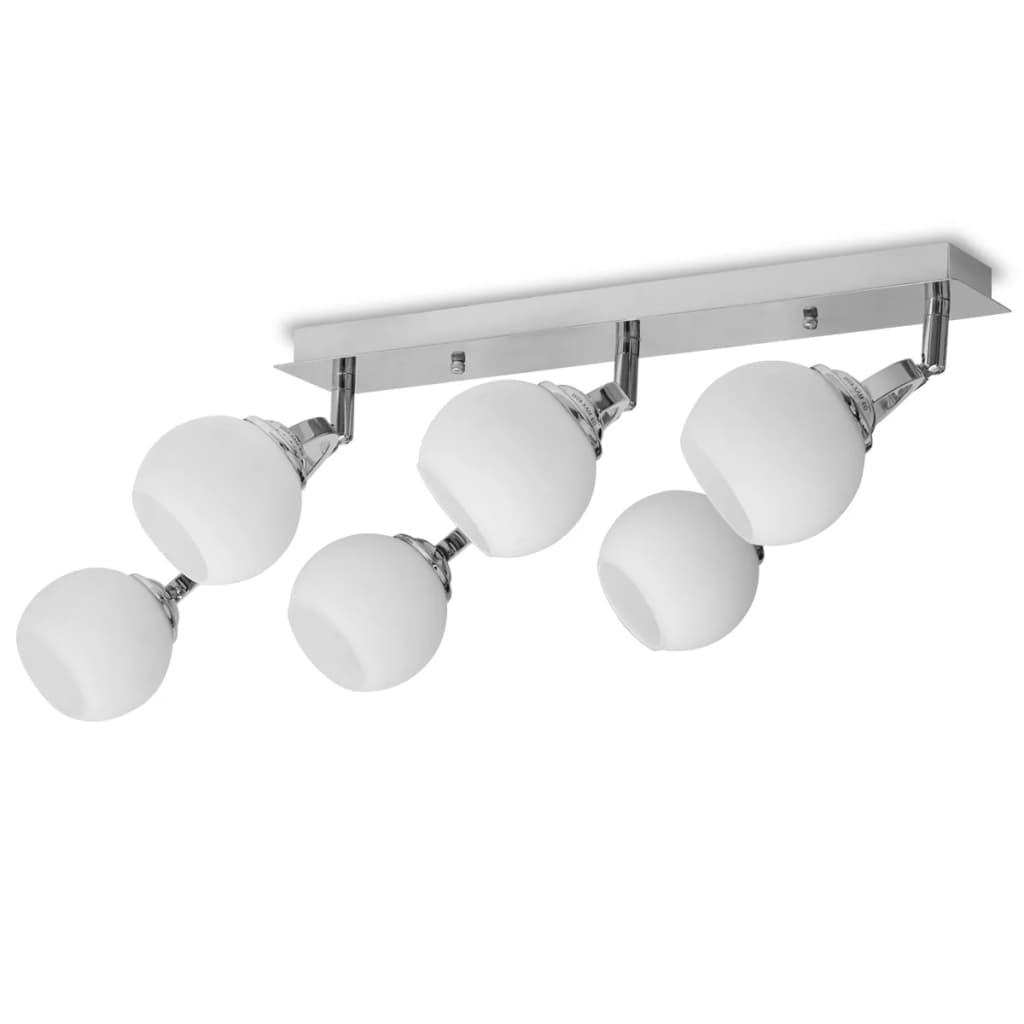 vidaXL Lámpara de techo para 6 bombillas G9 240 W