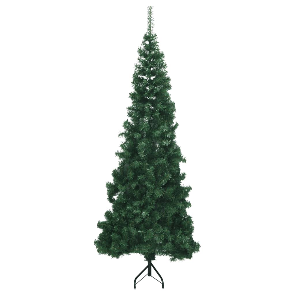 vidaXL Árbol de Navidad artificial de esquina verde 180 cm PVC