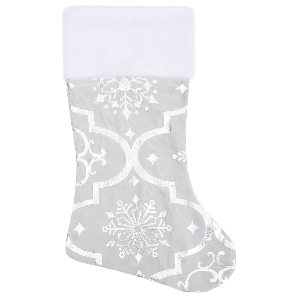 vidaXL Falda del árbol de Navidad de lujo y calcetín tela blanco 90 cm