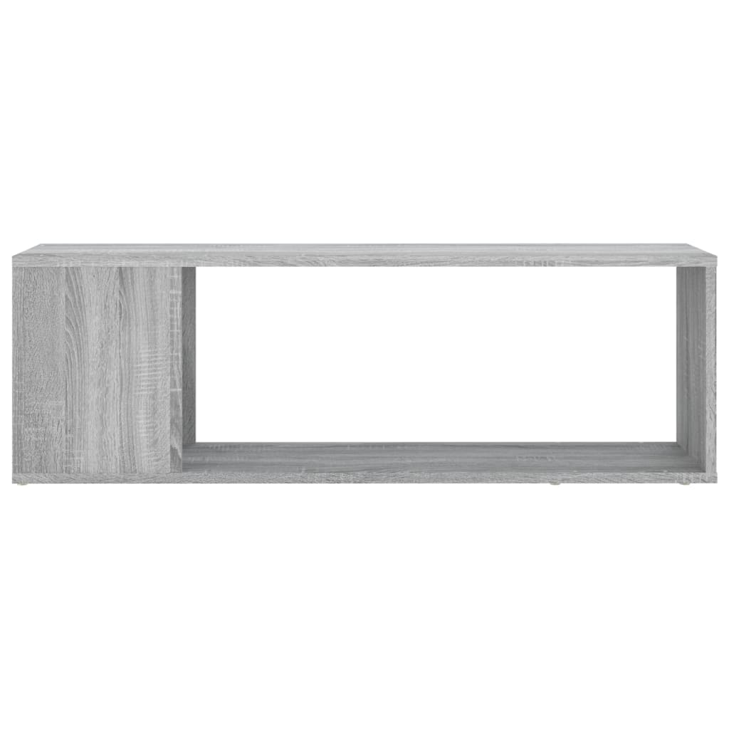 vidaXL Mueble de TV madera contrachapada gris Sonoma 100x24x32 cm