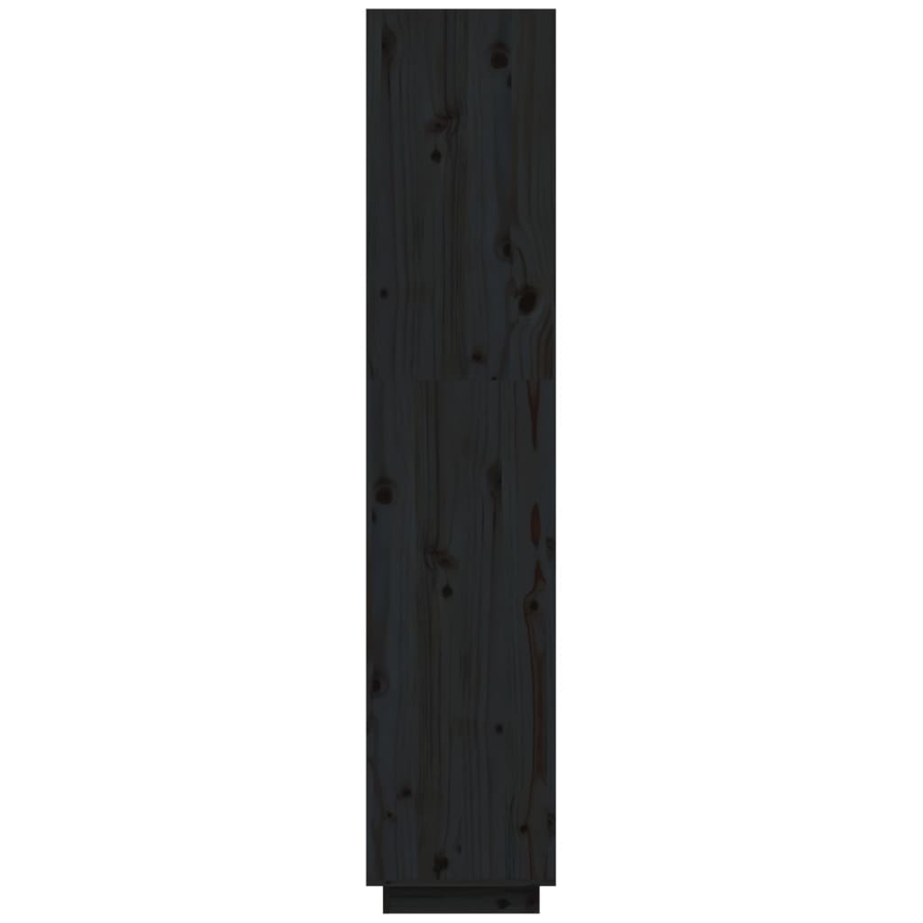 vidaXL Estantería/divisor de espacios madera pino negro 40x35x167 cm