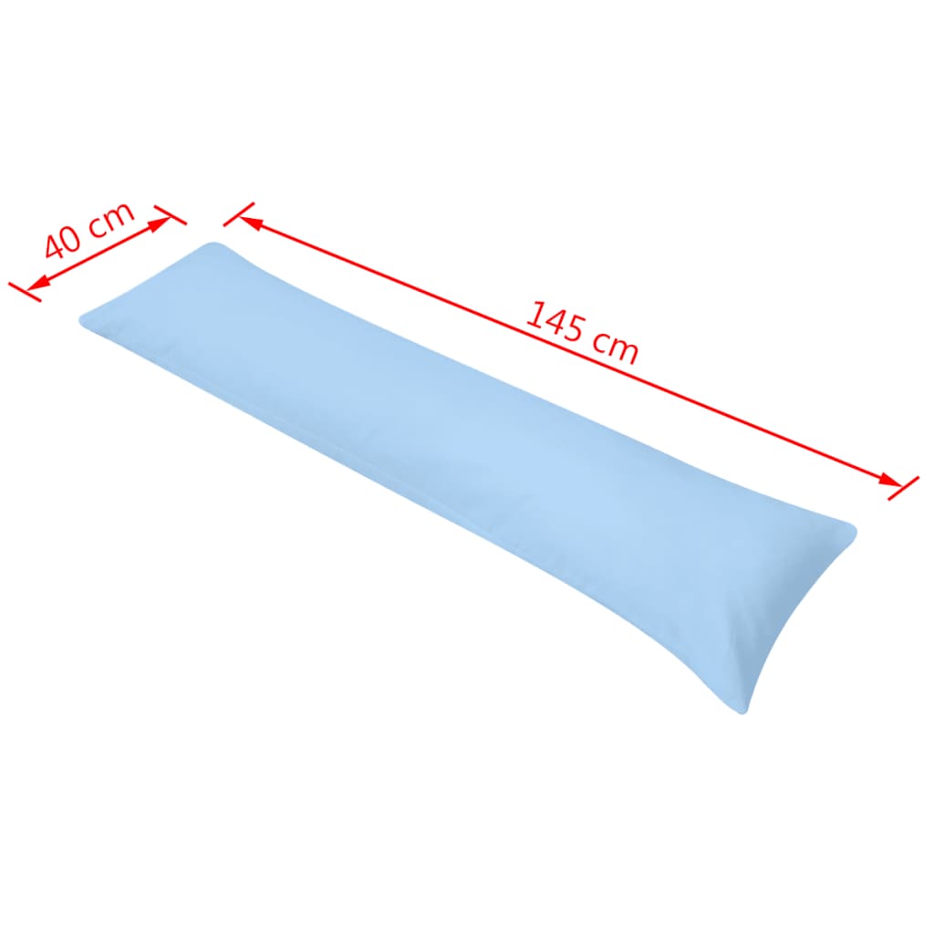 vidaXL Almohada corporal para dormir de lado 40x145 cm azul