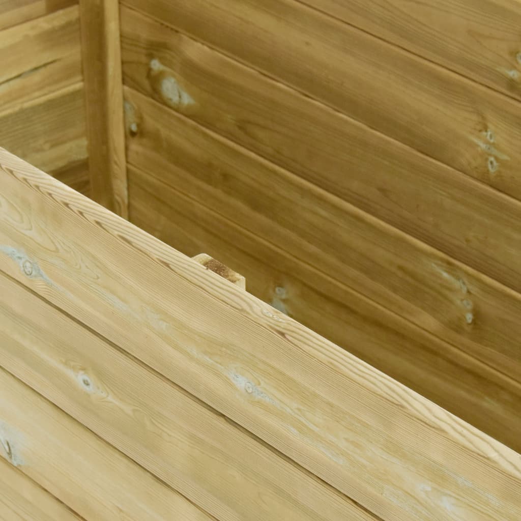 vidaXL Arriate con fondo madera de pino impregnada 150x50x75 cm