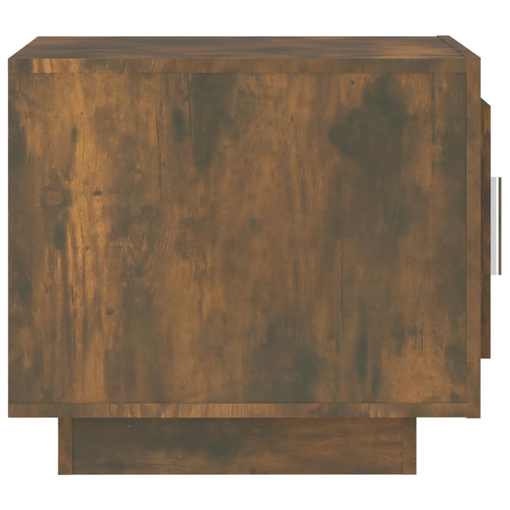 vidaXL Mesa de centro madera contrachapada roble ahumado 51x50x45 cm