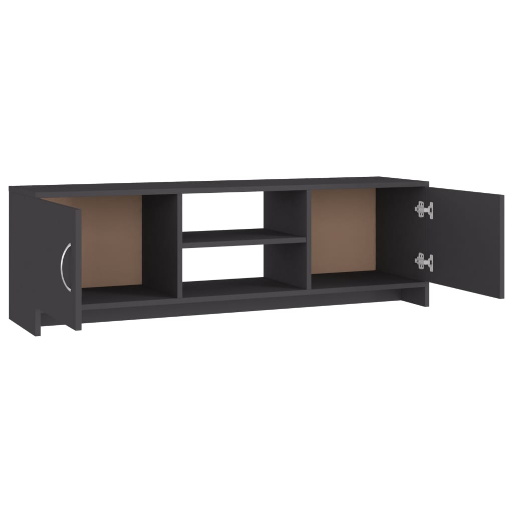 vidaXL Mueble para TV madera contrachapada gris 120x30x37,5 cm