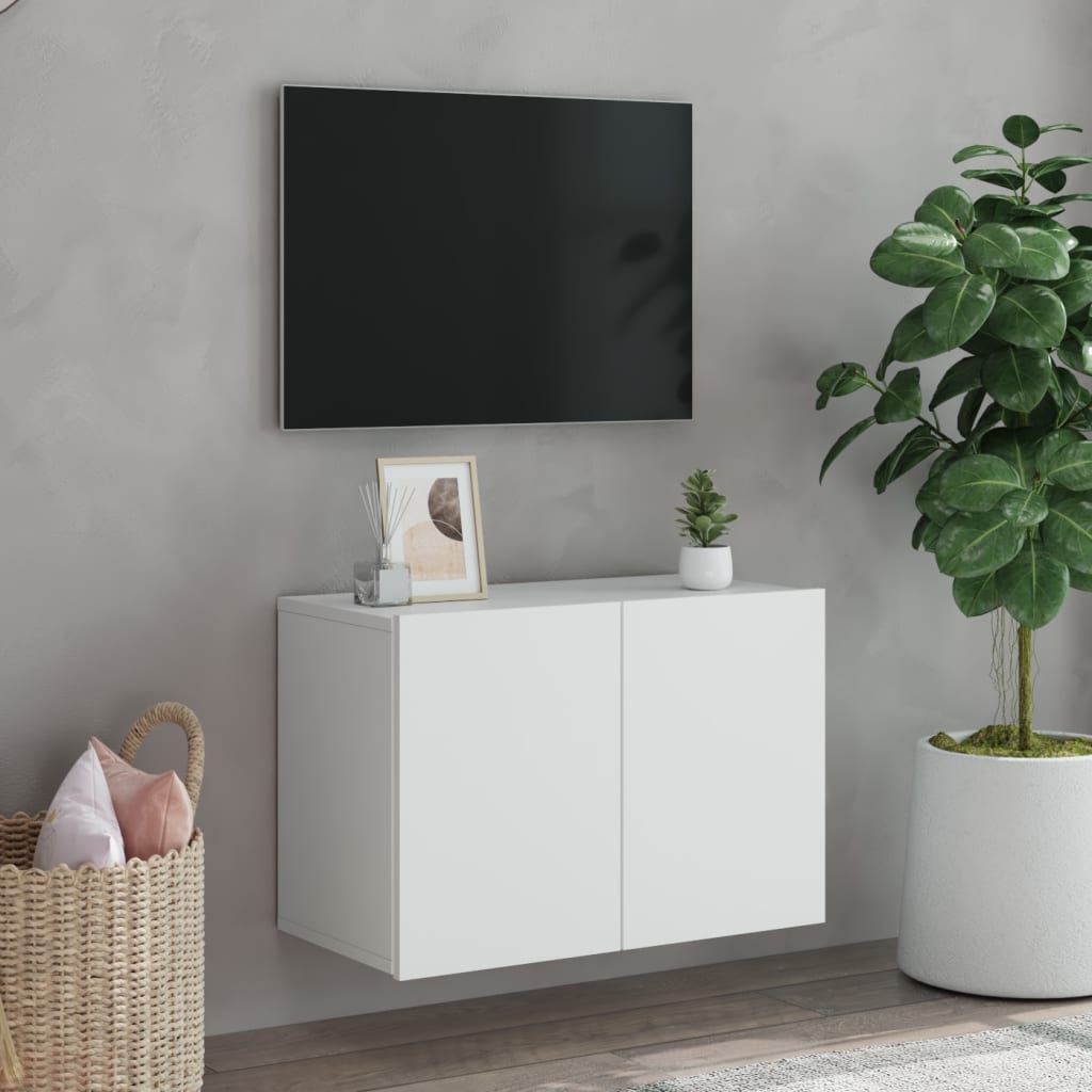 vidaXL Mueble para TV de pared blanco 60x30x41 cm