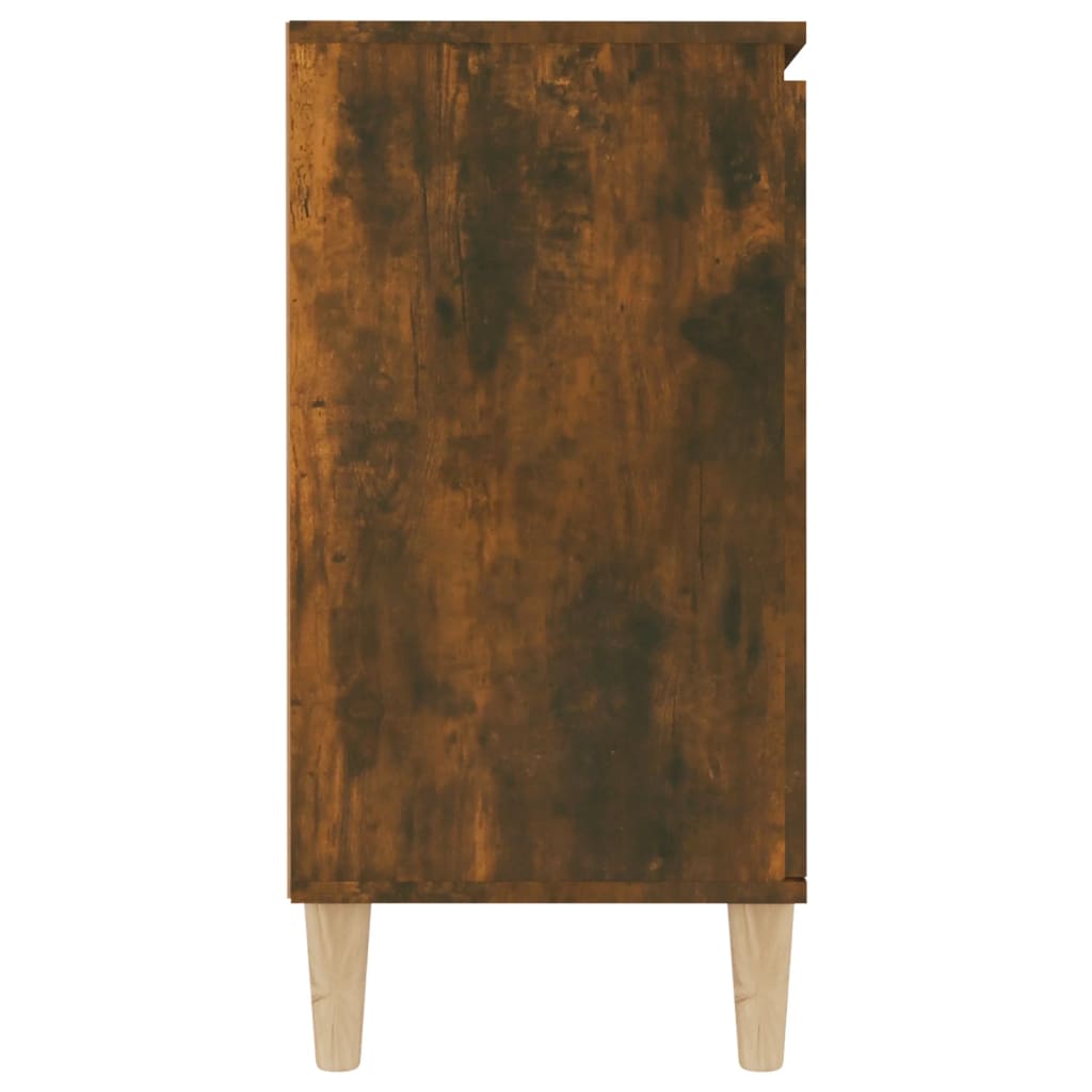 vidaXL Aparador madera contrachapada color roble ahumado 103,5x35x70cm