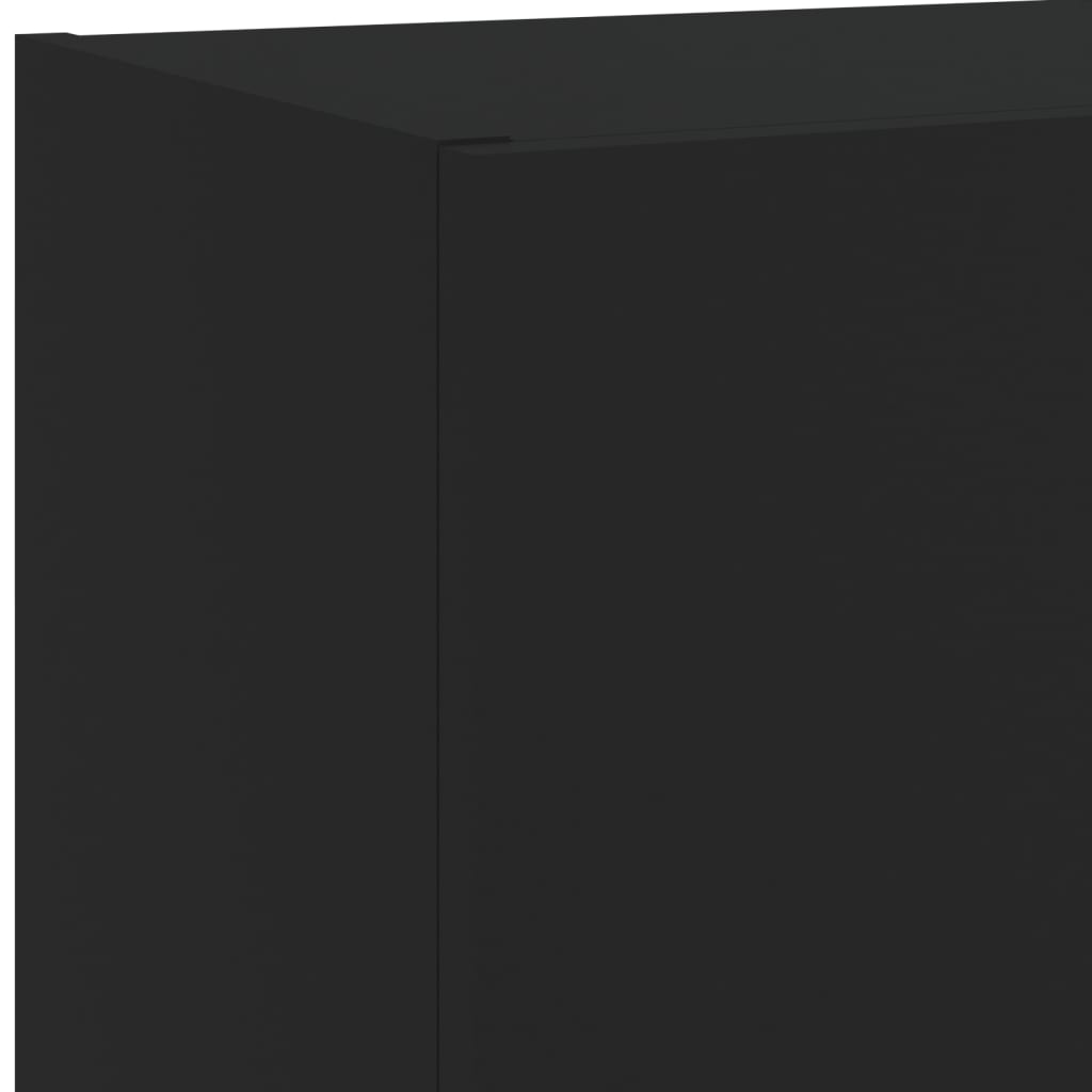 vidaXL Mueble para TV con luces LED negro 40,5x30x60 cm