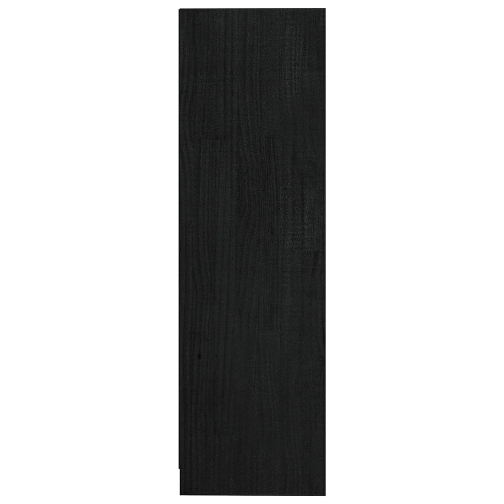 vidaXL Estantería/divisor de espacios madera pino negro 104x33,5x110cm