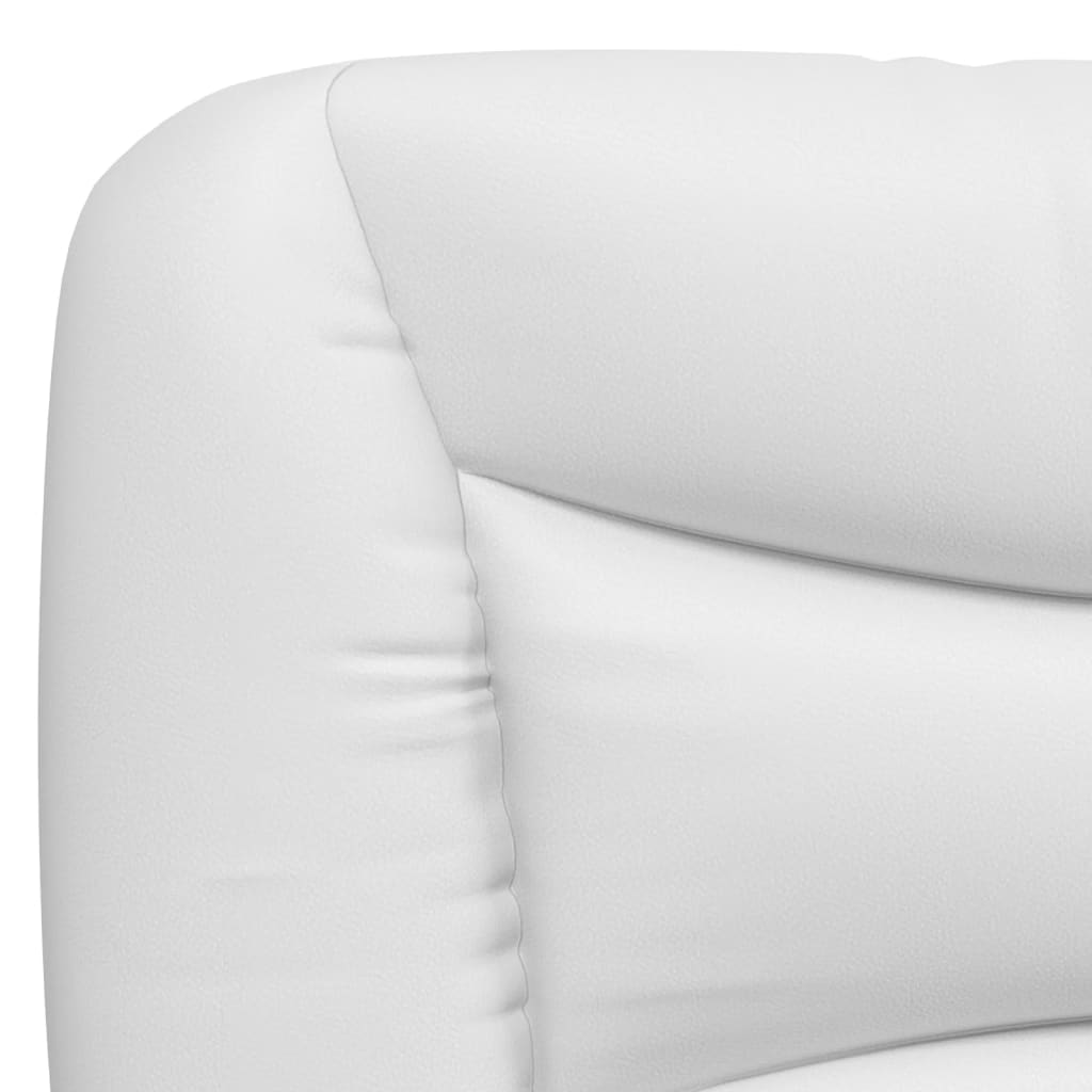 vidaXL Estructura cama con LED cuero sintético blanco negro 80x200 cm