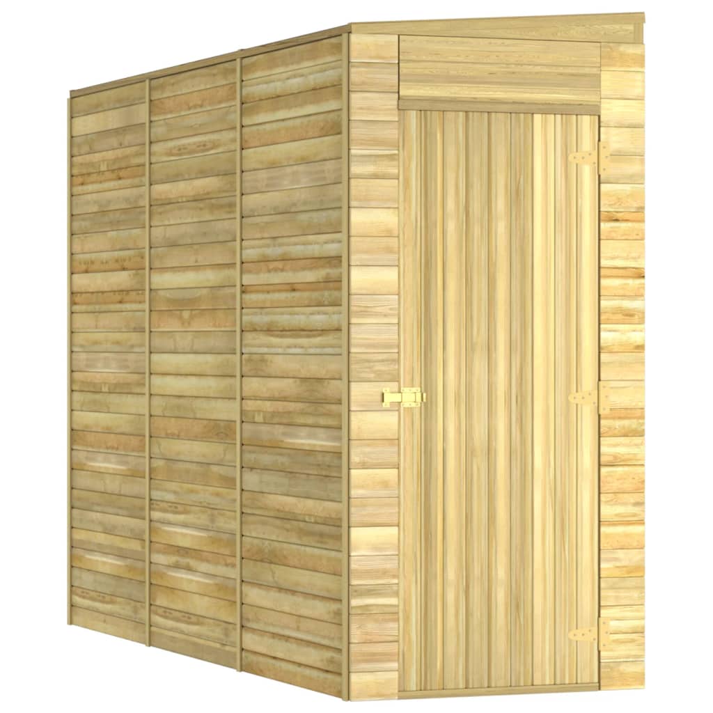 vidaXL Caseta de almacenaje de jardín madera de pino 100x310x218 cm