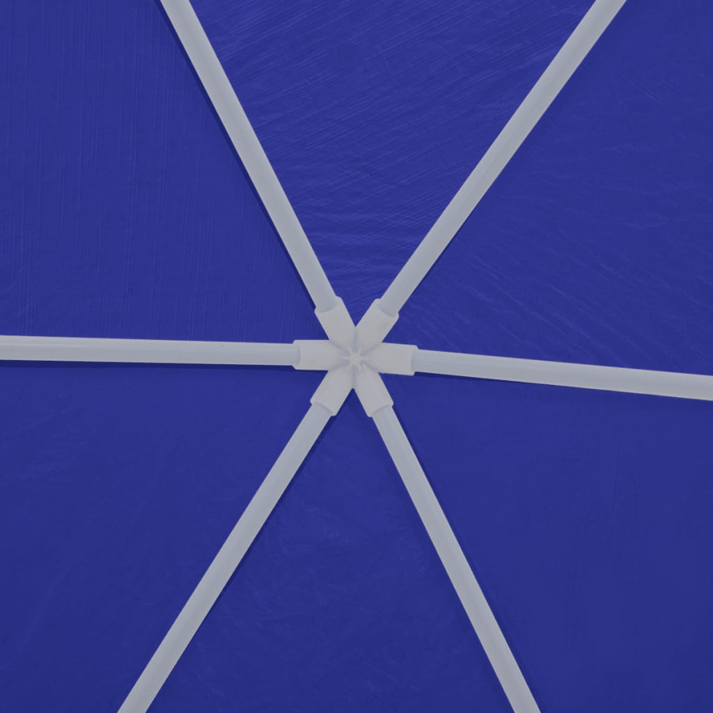 vidaXL Marquesina con 6 paredes laterales azul 2x2 m