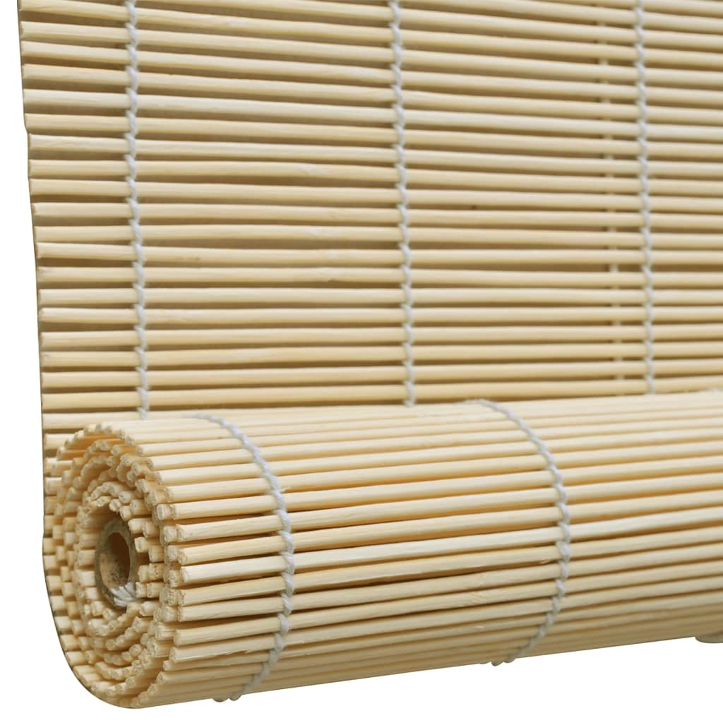 vidaXL Persianas enrollables de bambú natural 140x160 cm
