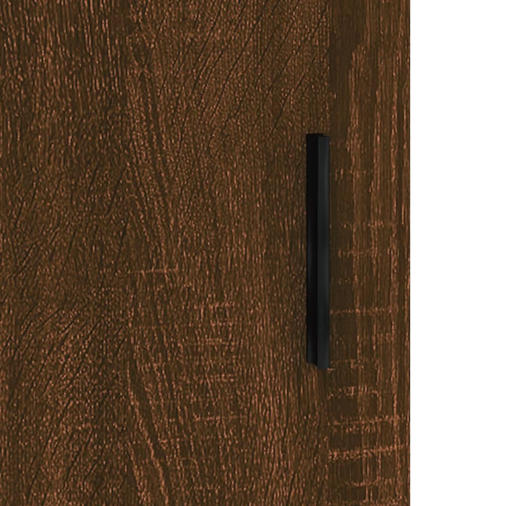 vidaXL Armarios de pared 2 uds madera de ingeniería marrón roble