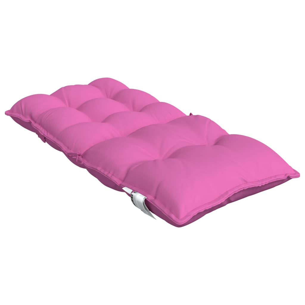 vidaXL Cojines para silla con respaldo bajo 2 uds tela Oxford rosa